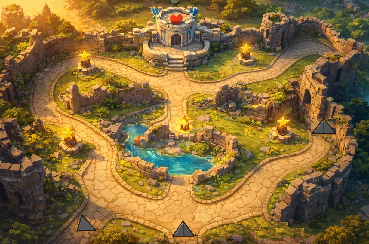 Ruined Courtyards concept art